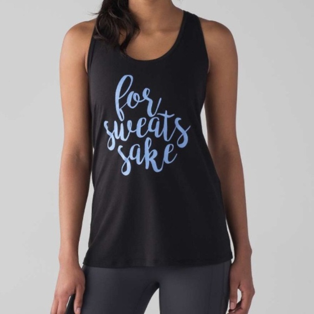 Lululemon For Sweats Sake Cotton Racerback Tank